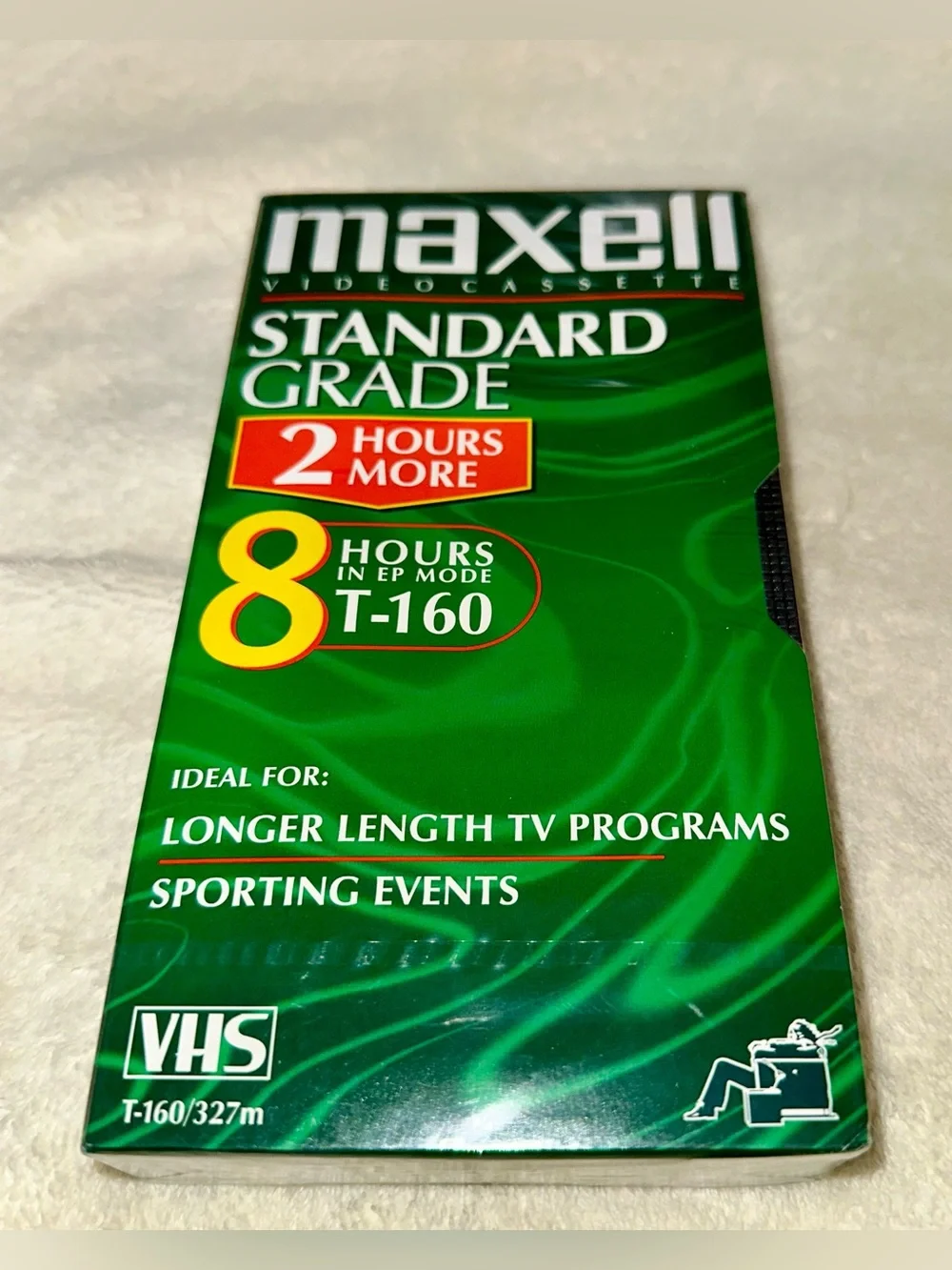 5 Pack Maxell T-160 VHS Blank Tapes Standard Grade 8 Hour Video Cassette Sealed